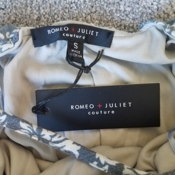 NWT Romeo & Juliet Couture Blue Romper Lace - Picture 5 of 8